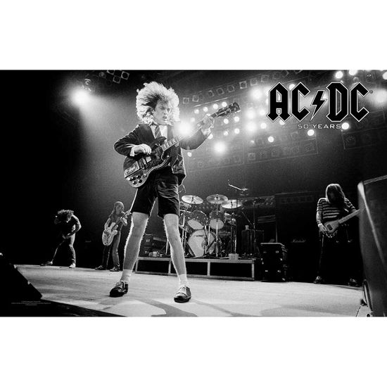 Cover for AC/DC · AC/DC Textile Poster: 50 Years (Plakat)