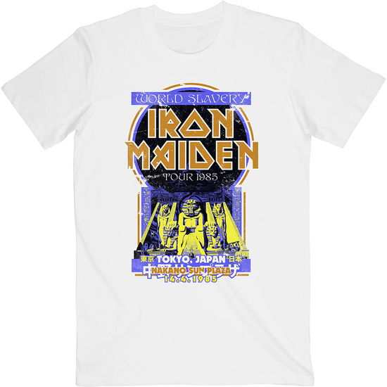 Iron Maiden Unisex T-Shirt: Powerslave Japan Flyer - Iron Maiden - Merchandise -  - 5056368673894 - 