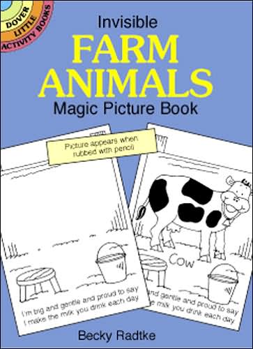 Cover for Radtke · Invisible Farm Animals Magic Pictur - Dover Little Activity Books (Paperback Book) (2000)