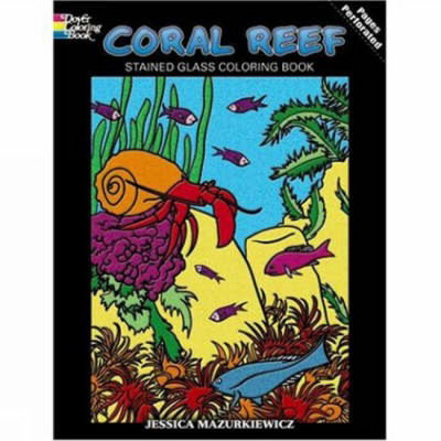 Coral Reef Stained Glass Coloring Book - Dover Nature Stained Glass Coloring Book - Jessica Mazurkiewicz - Books - Dover Publications Inc. - 9780486467894 - January 30, 2009