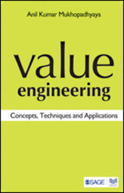 Cover for Anil Kumar Mukhopadhyaya · Value Engineering: Concepts, Techniques and Applications (Pocketbok) (2003)