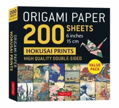 Cover for Tuttle Studio · Origami Paper 200 sheets Hokusai Prints 6&quot; (15 cm): Tuttle Origami Paper: Double-Sided Origami Sheets Printed with 12 Different Designs (Instructions for 5 Projects Included) (Papirvare) (2022)