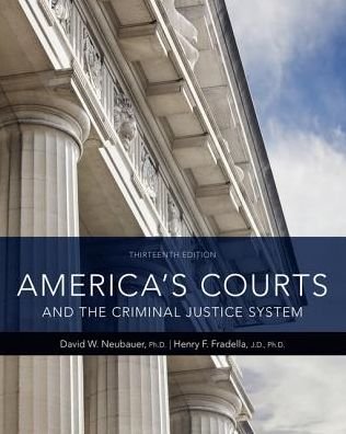 Cover for Neubauer, David (University of New Orleans) · America's Courts and the Criminal Justice System (Gebundenes Buch) (2018)