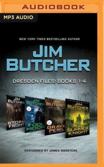 Cover for Jim Butcher · Jim Butcher - Dresden Files : Books 1-4 : Storm Front, Fool Moon, Grave Peril, Summer Knight (MP3-CD) (2016)