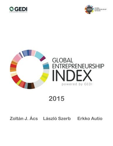 Cover for Erkko Autio · Global Entrepreneurship Index 2015 (Paperback Bog) (2014)