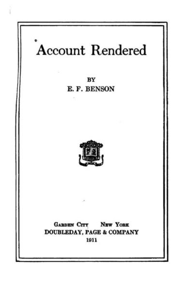 Cover for E F Benson · Account Rendered (Paperback Bog) (2015)