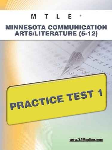 Cover for Sharon Wynne · Mtle Minnesota Communication Arts / Literature (5-12) Practice Test 1 (Taschenbuch) (2011)
