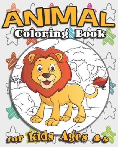 Cover for Nooga Publish · Animal Coloring Book For Kids Ages 4-8 (Paperback Book) (2019)