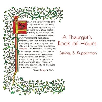 Cover for Jeffrey S Kupperman · A Theurgist's Book of Hours (Paperback Book) (2021)