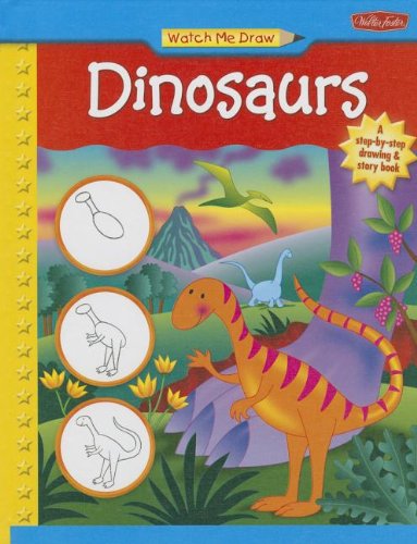 Cover for Jenna Winterberg · Dinosaurs (Watch Me Draw) (Hardcover Book) [Reprint edition] (2013)