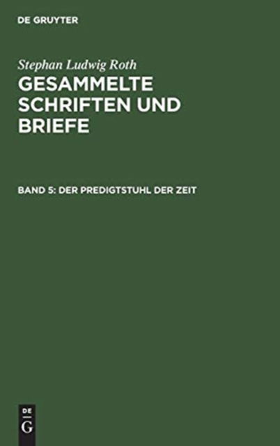 Cover for No Contributor · Der Predigtstuhl Der Zeit (Hardcover Book) (1970)
