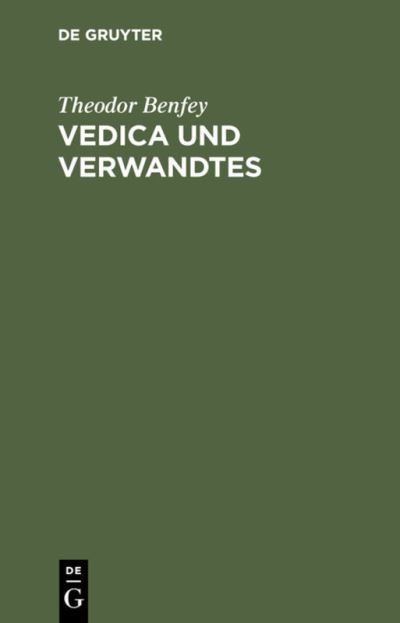 Cover for Theodor Benfey · Vedica und Verwandtes (N/A) (1901)