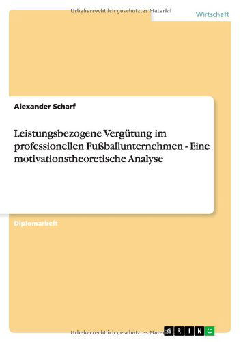 Cover for Scharf · Leistungsbezogene Vergütung im p (Book) [German edition] (2009)