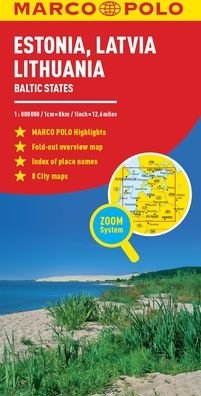 Cover for Marco Polo · Estonia, Latvia, Lithuania Marco Polo Map: The Baltic States - Marco Polo Maps (Map) (2020)