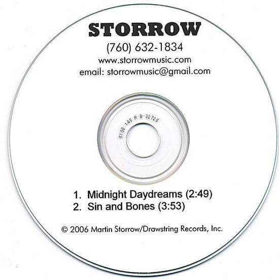 Cover for Storrow · Midnight Daydreams / Sin and Bones (single) (CD)