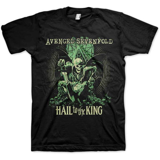Avenged Sevenfold Unisex T-Shirt: Hail to the King En Vie - Avenged Sevenfold - Fanituote - ROFF - 5023209762895 - perjantai 2. tammikuuta 2015