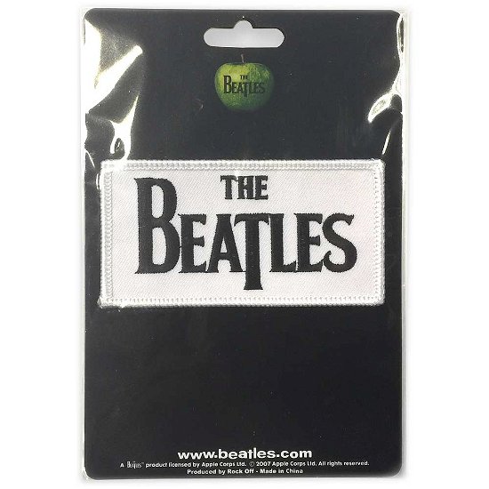 The Beatles Standard Woven Patch: Drop T Logo - The Beatles - Produtos - Apple Corps - Accessories - 5055295304895 - 