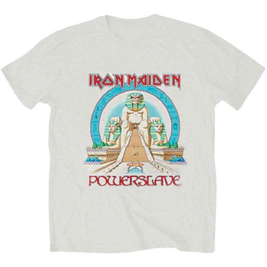 Iron Maiden Unisex T-Shirt: Powerslave Egypt - Iron Maiden - Marchandise - Global - Apparel - 5055979916895 - 
