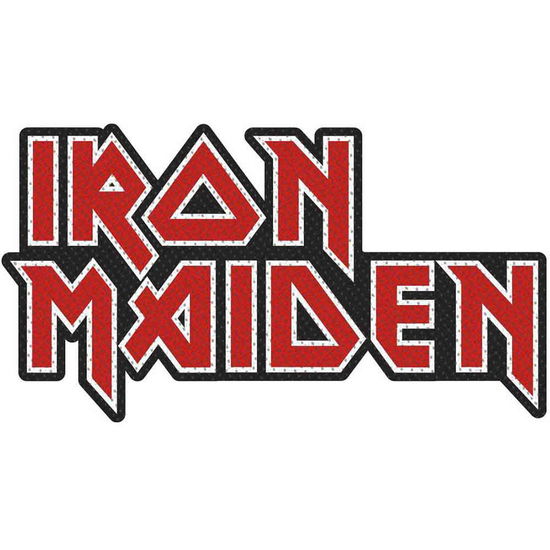 Iron Maiden Standard Woven Patch: Logo Cut Out (Retail Pack) - Iron Maiden - Produtos - Razamataz - 5056365718895 - 9 de dezembro de 2022