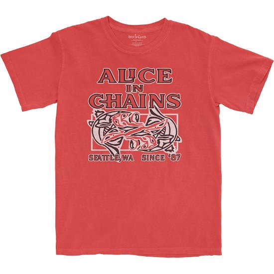 Alice In Chains Unisex T-Shirt: Totem Fish - Alice In Chains - Koopwaar -  - 5056561051895 - 