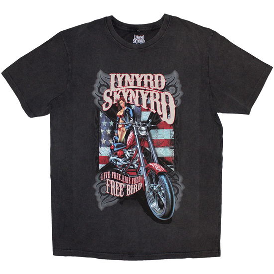 Cover for Lynyrd Skynyrd · Lynyrd Skynyrd Unisex Stone Wash T-Shirt: Ride Free (T-shirt) [size S] (2024)