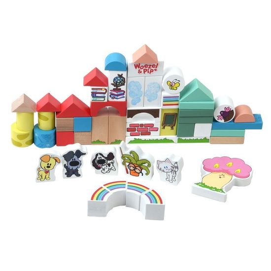 Cover for Rubo Toys · Woezel &amp; Pip houten blokken 50pcs (Toys)