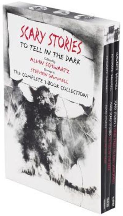 Cover for Alvin Schwartz · Scary Stories Paperback Box Set: The Complete 3-Book Collection with Classic Art by Stephen Gammell - Scary Stories (Paperback Bog) (2017)