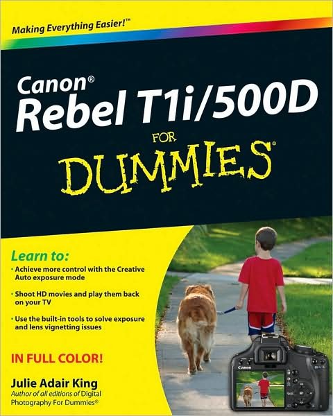 Cover for JA King · Canon EOS Rebel T1i/500D For Dummies (Paperback Bog) (2009)