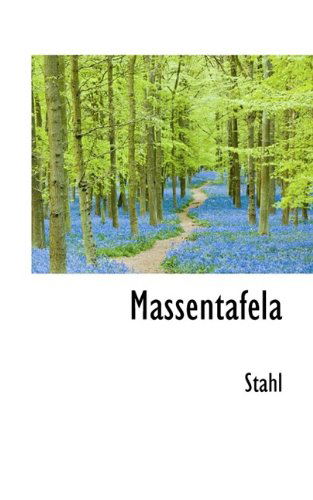 Cover for Stahl · Massentafela (Paperback Book) (2009)