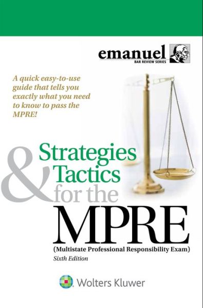 Cover for Steven L. Emanuel · Strategies and Tactics for the MPRE : (Multistate Professional Responsibility Exam) (Book) (2017)