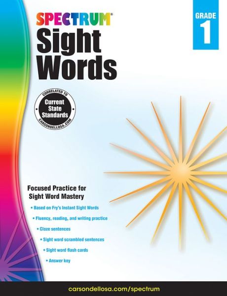 Cover for Spectrum · Spectrum Sight Words Grade 1 (Pocketbok) (2014)