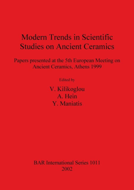 Cover for Modern Trends in Scientific Studies on Ancient Ceramics (British Archaeological Reports (BAR) International S.) (Paperback Book) (2002)