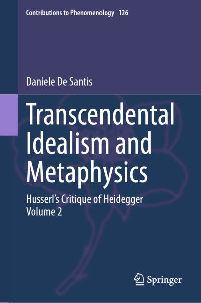 Cover for Daniele De Santis · Transcendental Idealism and Metaphysics (Book) (2023)