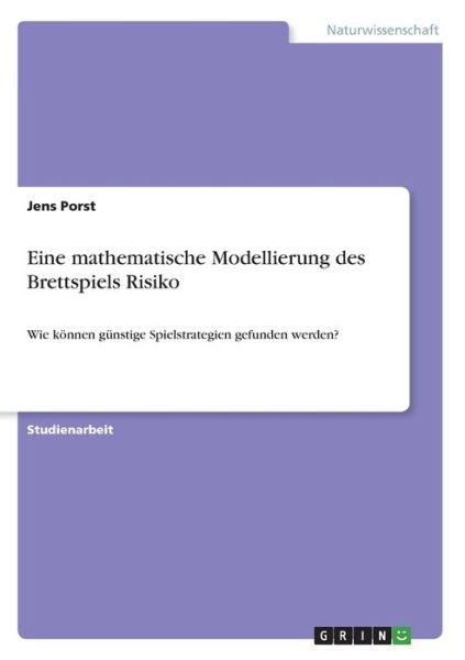 Cover for Porst · Eine mathematische Modellierung d (Book)