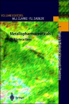 Cover for M J Clarke · Metallopharmaceuticals I: DNA Interactions - Topics in Biological Inorganic Chemistry (Hardcover Book) [1999 edition] (1999)