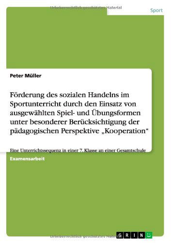 Cover for Müller · Spiele und Übungen im Sportunter (Book) [German edition] (2012)