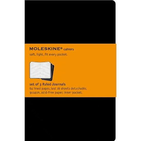 Cover for Moleskine · Moleskine Ruled Cahier - Black Cover (3 Set) - Moleskine Cahier (Bogpakke) [Imitation] (2004)