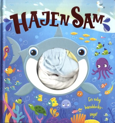 Cover for Malin Barthelson · En rolig handdockssaga: Hajen Sam (Board book) (2020)