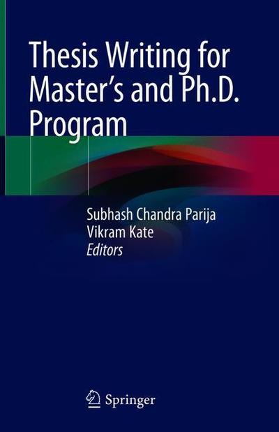Cover for Thesis Writing for Master's and Ph.D. Program (Hardcover Book) [1st ed. 2018 edition] (2018)