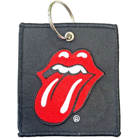 The Rolling Stones Keychain: Classic Tongue (Patch) - The Rolling Stones - Produtos -  - 5056170694896 - 