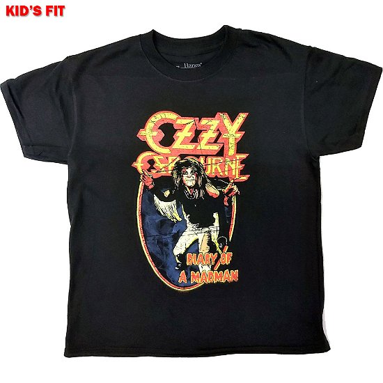 Cover for Ozzy Osbourne · Ozzy Osbourne Kids T-Shirt: Vintage Diary of a Madman (5-6 Years) (T-shirt) [size 5-6yrs] [Black - Kids edition]