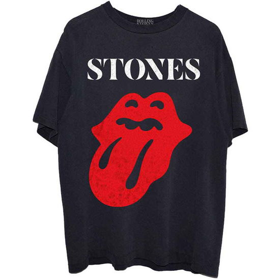 The Rolling Stones Unisex T-Shirt: Sixty Classic Vintage Solid Tongue - The Rolling Stones - Gadżety -  - 5056561038896 - 11 maja 2022