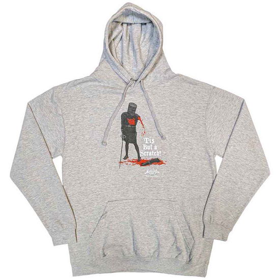 Monty Python Unisex Pullover Hoodie: Tis But A Scratch (Grey) - Monty Python - Produtos - - 5056737217896 - 13 de novembro de 2023