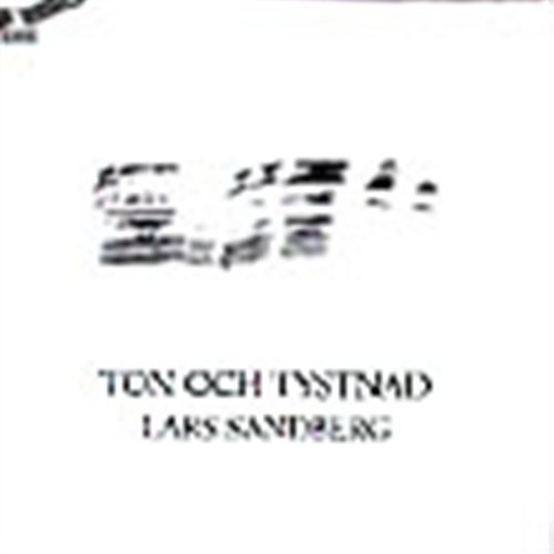Cover for Sandberg · Ton Och Tystnad (CD) (1996)