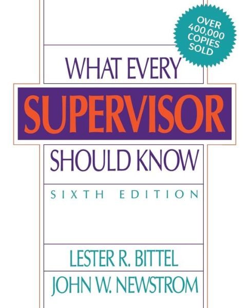 Cover for Lester Bittel · What Every Supervisor Should Know (Paperback Book) (1992)