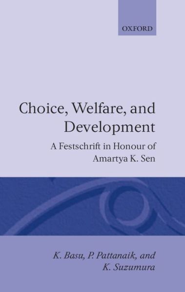 Cover for Basu · Choice, Welfare, and Development: A Festschrift for Amartya K. Sen (Hardcover Book) (1995)