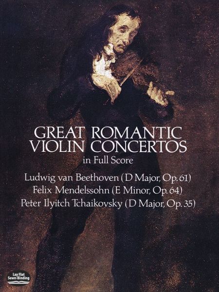 Cover for Music Scores · Great Romantic Violin Concertos in Full Score (Dover Music Scores) (Paperback Book) (1985)