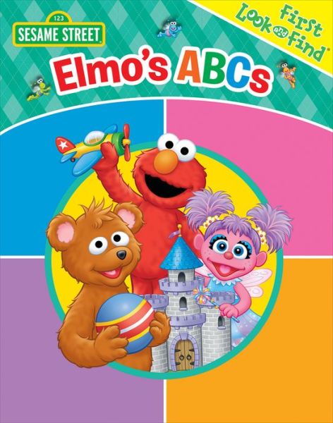 Cover for Editors of Phoenix International Publications · Sesame Street - E is for Elmo! ABCs - My First Look and Find Activity Book - PI Kids (Board book) (2017)