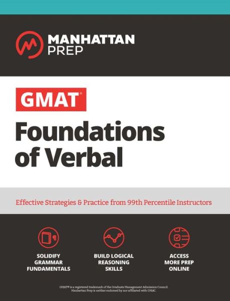 Cover for Manhattan Prep · GMAT Foundations of Verbal (Book) (2020)