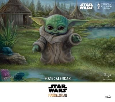 Cover for Thomas Kinkade Studios · The Mandalorian by Thomas Kinkade Studios 2023 Deluxe Wall Calendar with Print (Calendar) (2022)